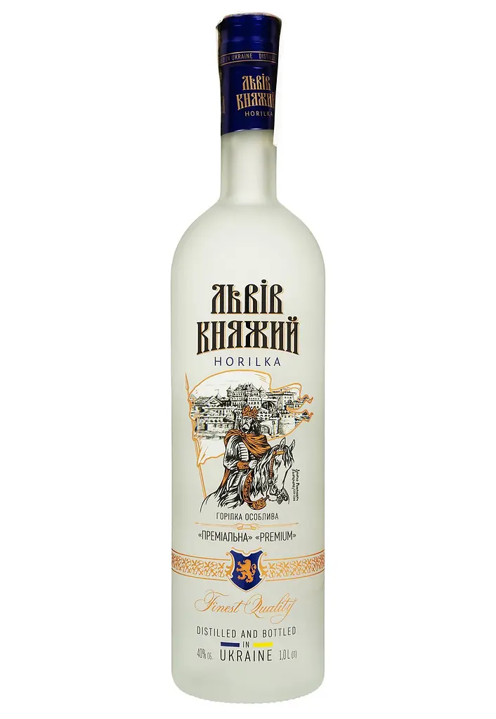 Горілка Львів Княжий Premium 40% 1 л тубус - фото 2