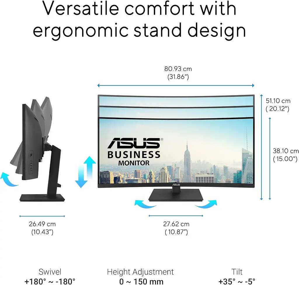 Монітор Asus 34" VA34VCPSR teh0024918 - фото 6