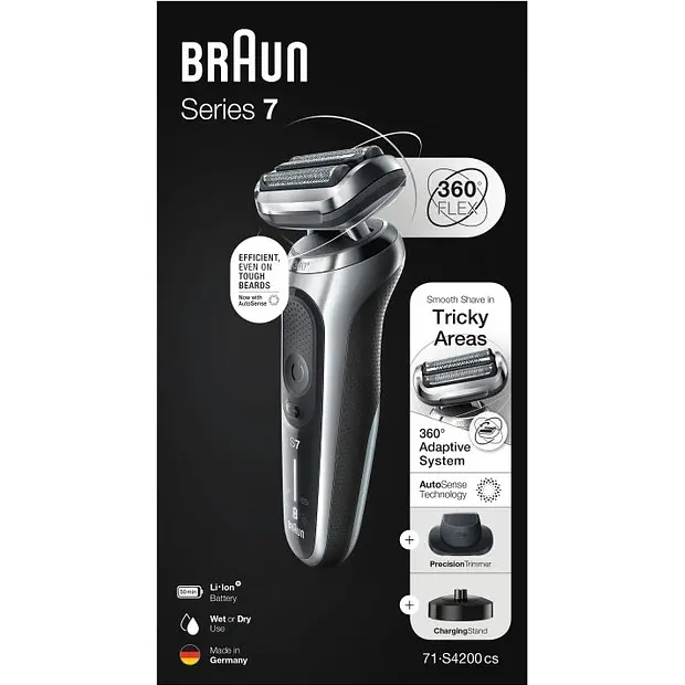 Электробритва Braun Series 7 71-S4200cs Silver/Black (81770266) - фото 3
