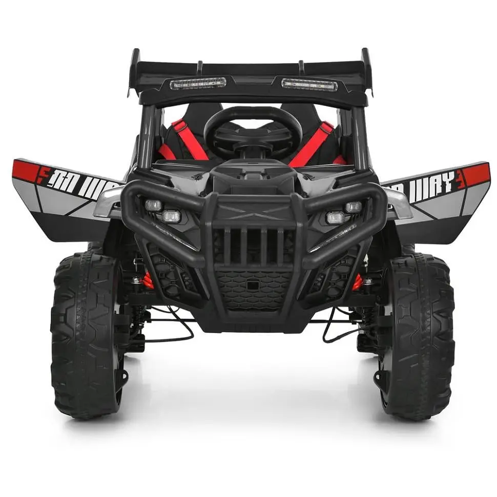 Дитячий електричний джип Bambi Racer 12V одномісний до 30 кг Сірий (DE-169-E-943) - фото 3