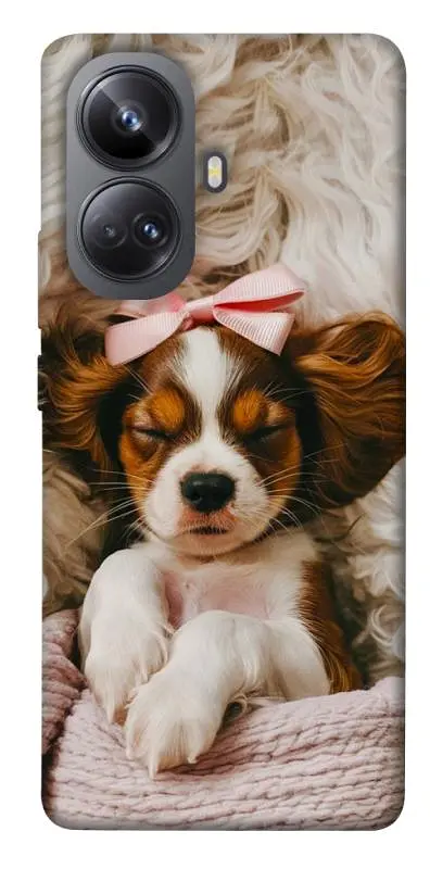 TPU чохол Demsky Sleepy spaniel для Realme 10 Pro+