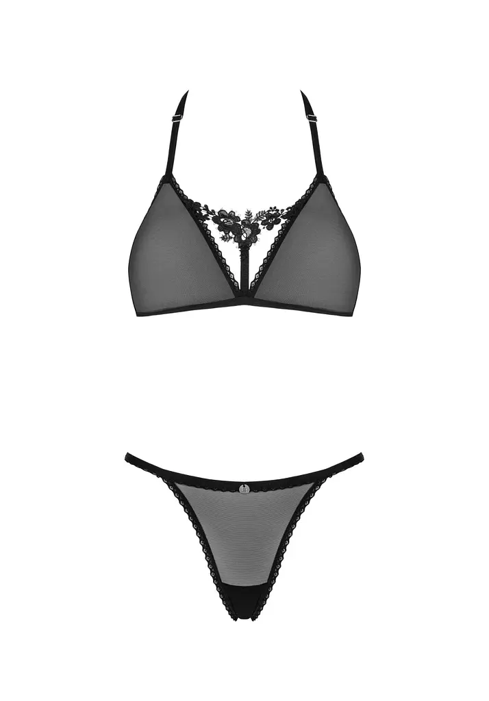 Комплект білизни Obsessive Celia Noir XL/XXL чорний - фото 5