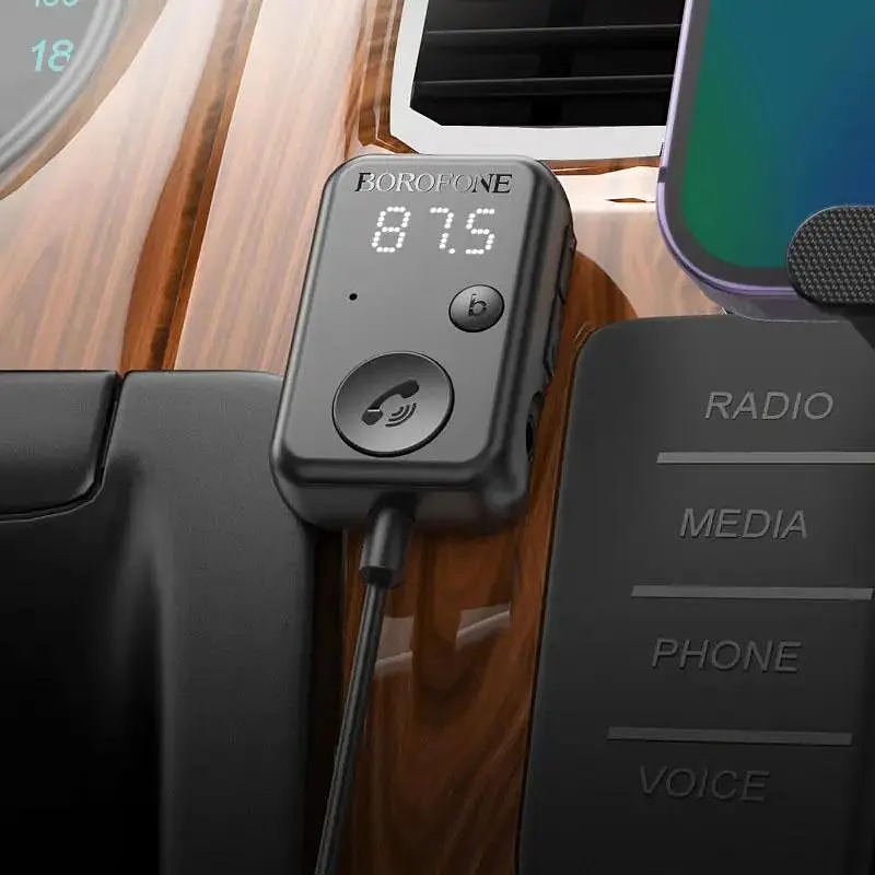 Bluetooth аудіо ресивер Borofone BC49 June (USB-A) Black - фото 5