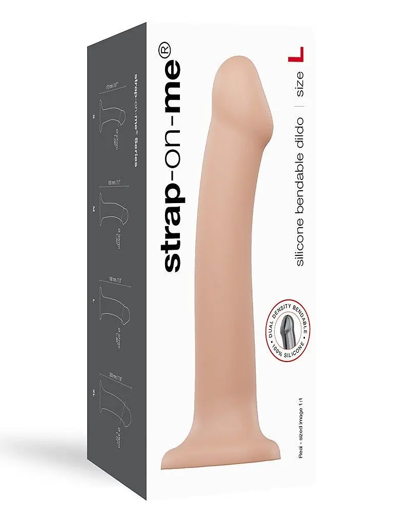 Насадка для страпону Strap-On-Me Dual Density Dildo Flesh L Strap-on-me SO2355 91231