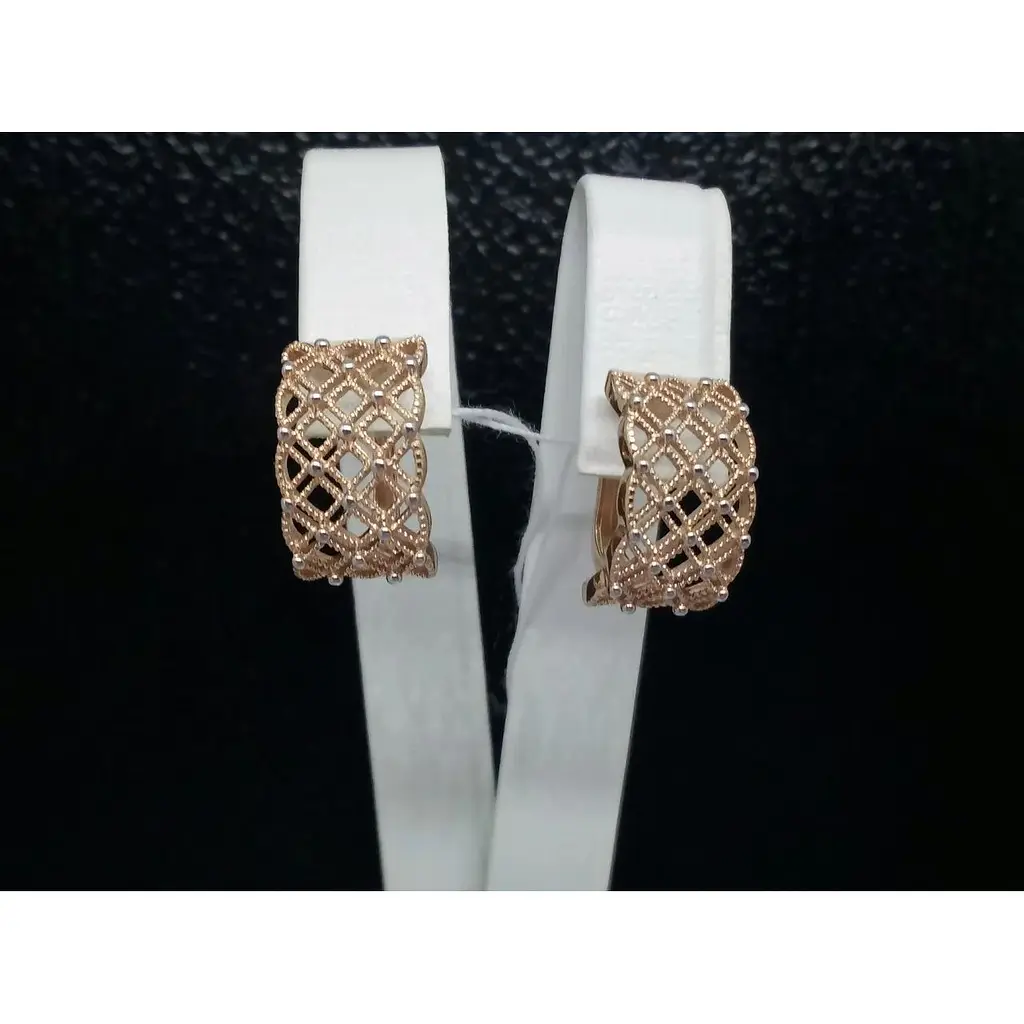 Золотые серьги Столичная Ювелирная Фабрика. 113800 - фото 3