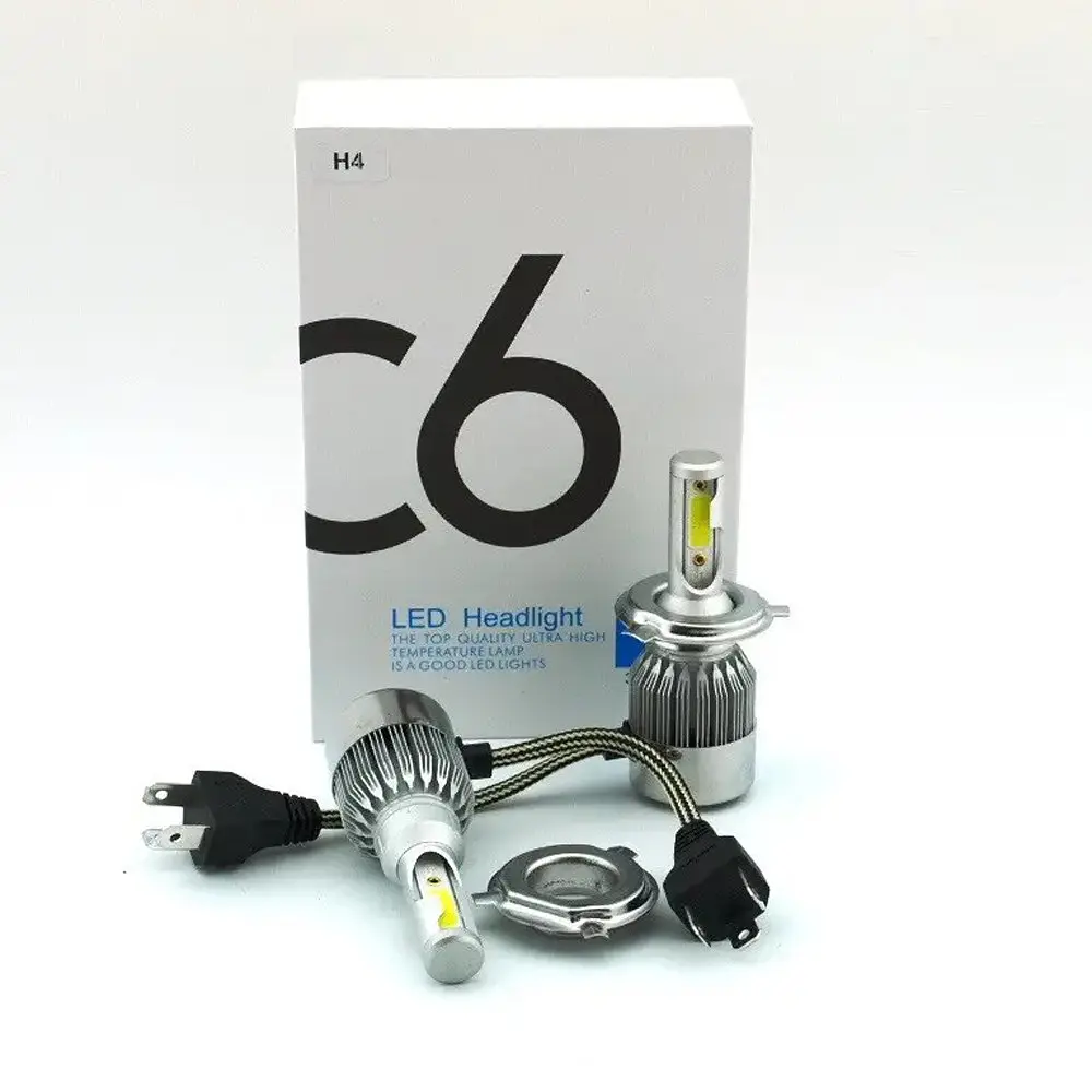 Світлодіодна автомобільна лампа H4 LED Headlight, ближнє і дальнє світло, з вентилятором охолодження, комплект 2 шт - фото 4