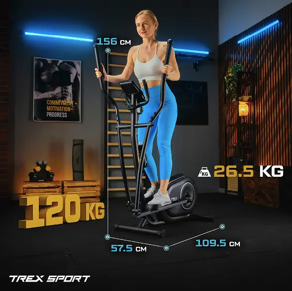Орбітрек Trex Sport TX-400CT Dash магнітний чорний - фото 4