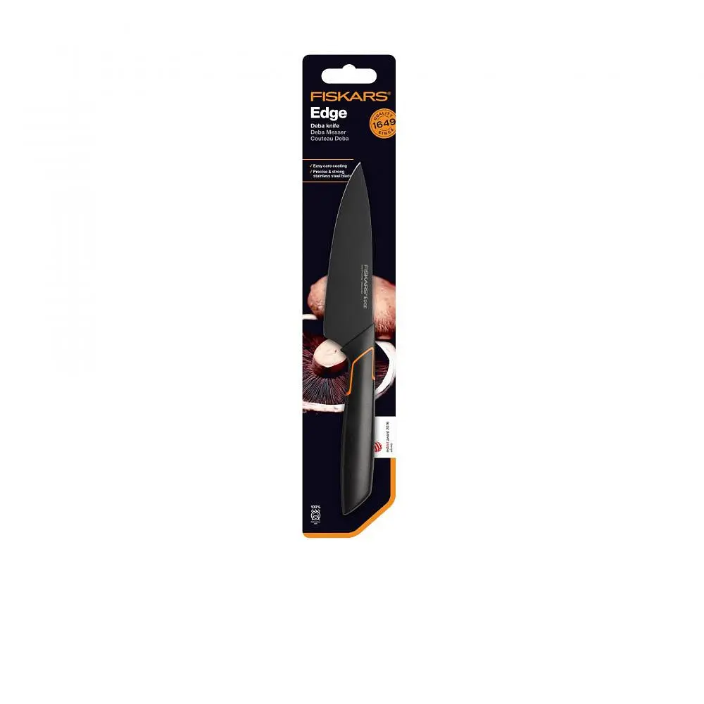 Кухонний ніж Fiskars Deba Edge кухарський азіатський 12 см Black (1003096) - фото 2
