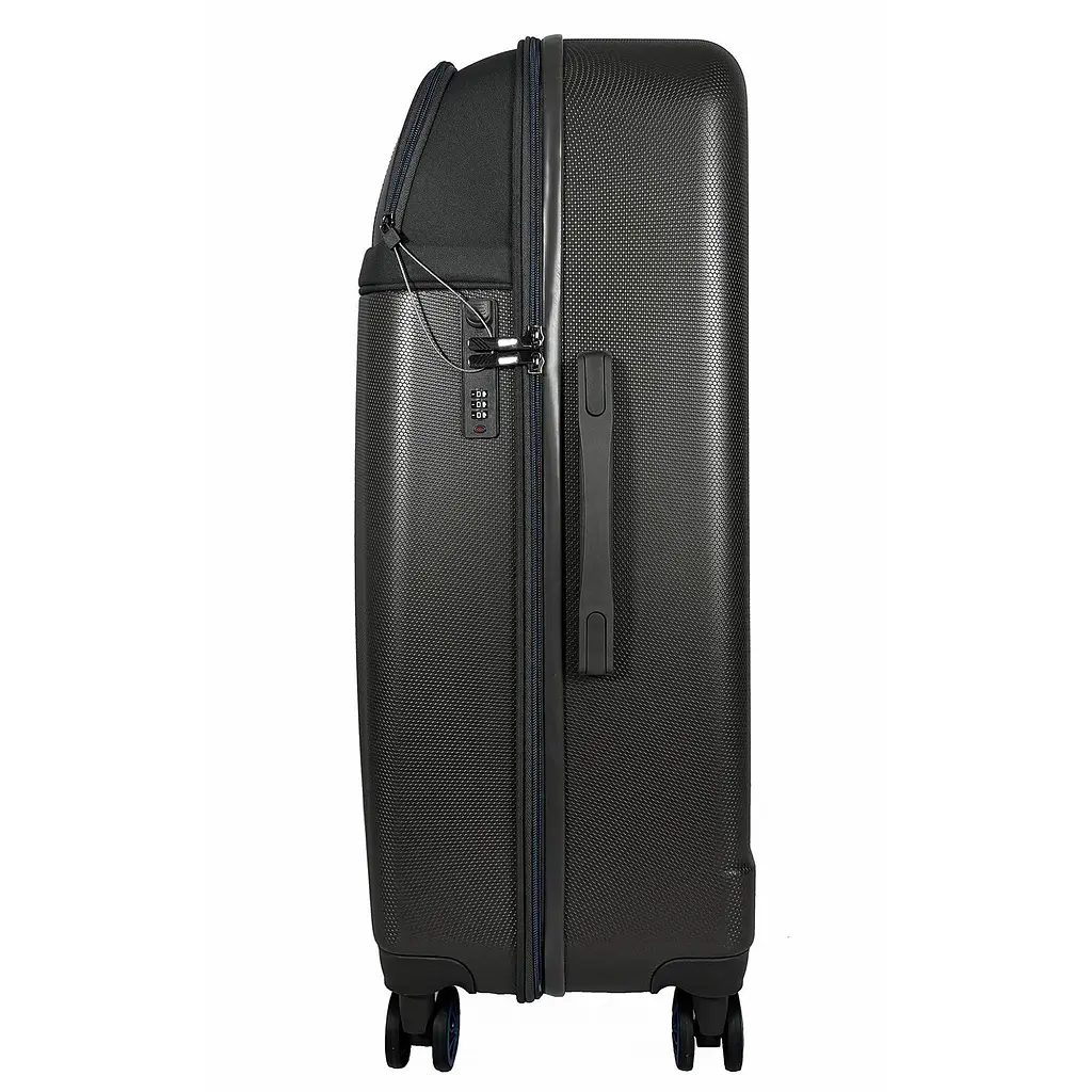 Валіза велика Semi Line T5736-3 28 дюймів ABS/текстиль 70×48×29,5 см Темно-коричневий/Сині лінії - фото 5