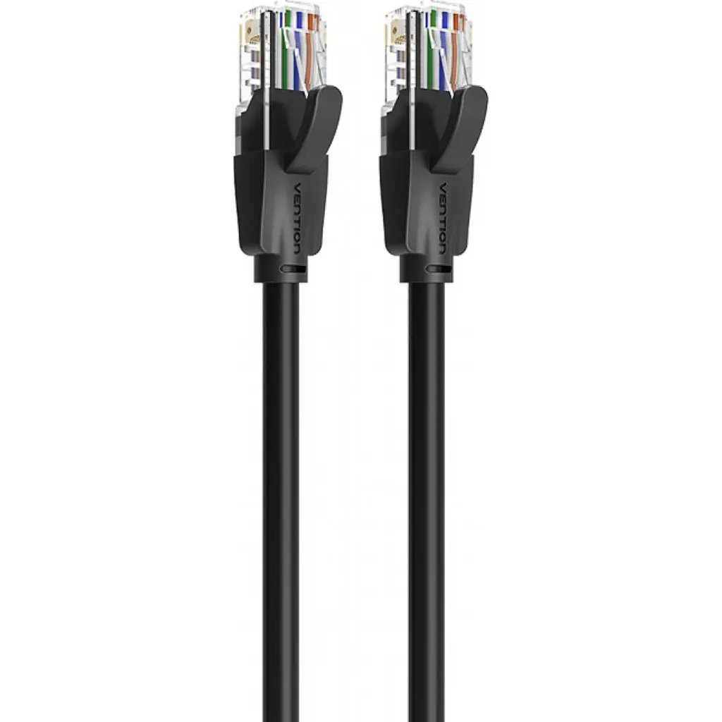 Патч-корд Vention 1.5 м, UTP Cat. 6 RJ-45 плаский чорний (IBJBG) - фото 4