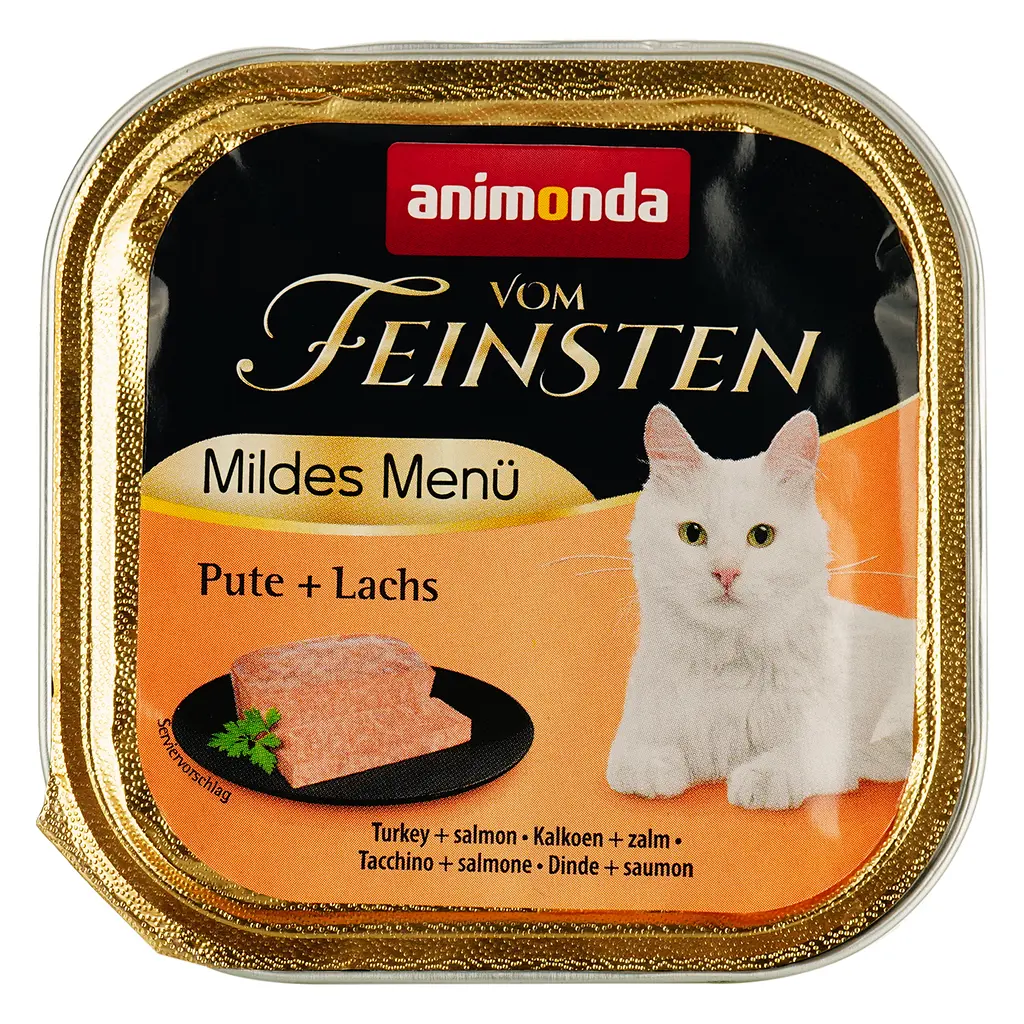 Вологий корм для котів Animonda Vom Feinsten Adult Turkey + Salmon, з індичкою та лососем для котів, 100 г - фото 2