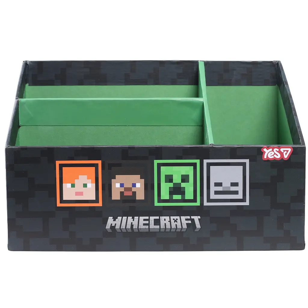Органайзер настільний Yes Minecraft 3 відділення картон 19х8х11.5 см (708621) - фото 2