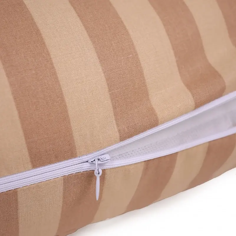 Подушка для беременных и отдыха MirSon Г-образная №5005 Color Line Stripe Creamy 140х40х20 см кремовая (2200010969566) - фото 3