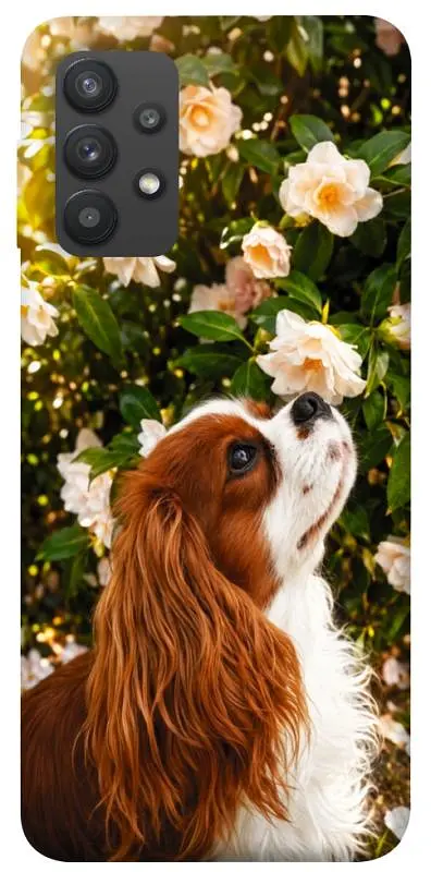 TPU чохол Demsky Flower spaniel для Samsung Galaxy A32 (A325F) 4G