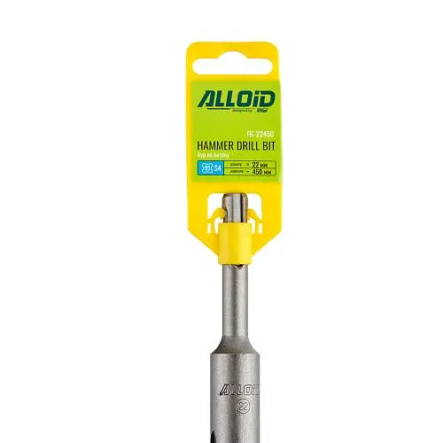 Бур по бетону Alloid SDS-plus S4 22x450 мм (FH-22450) - фото 2
