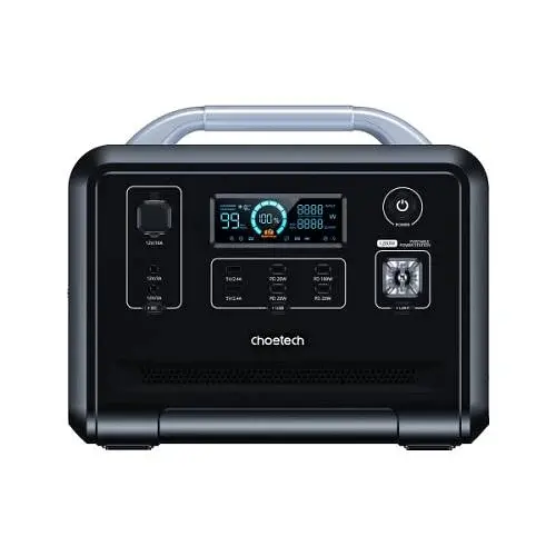 Зарядна станція BS005, Black, 1200 Вт / 1024 Вт/год, Type-C Choetech teh0028579 - фото 2