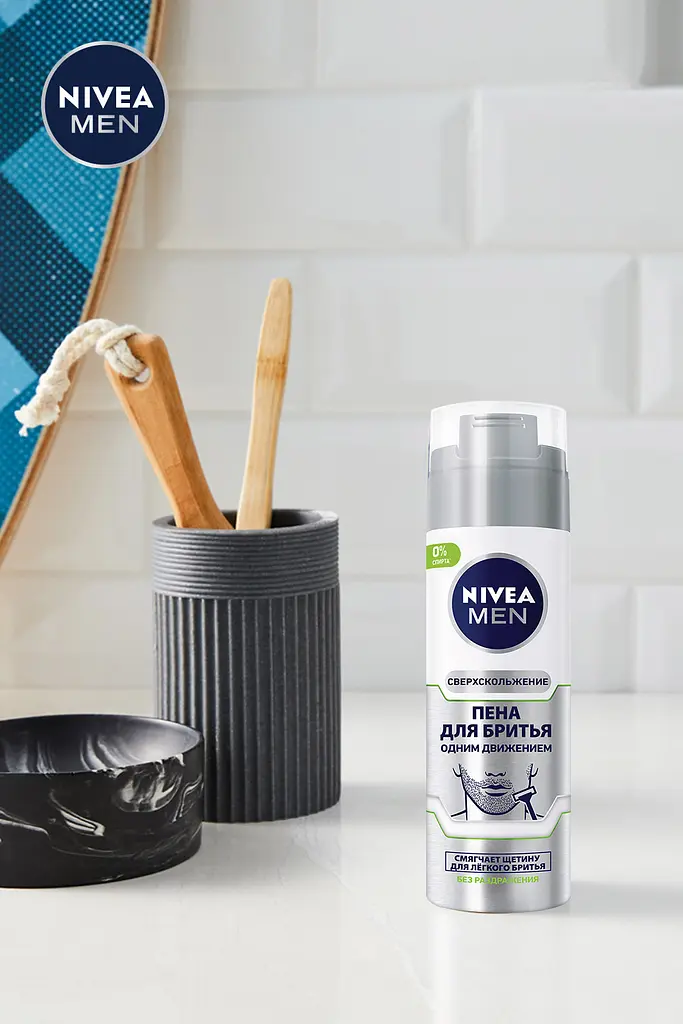 Піна для гоління NIVEA MEN Одним рухом 200 мл - фото 2