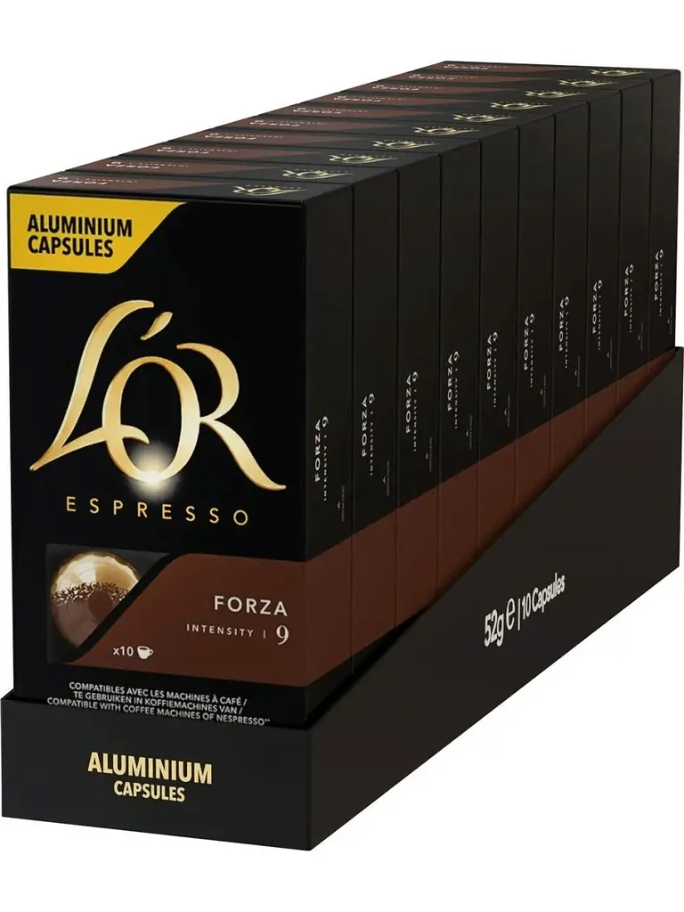 Кава в капсулах Nespresso L`OR Espresso Forza 100 шт