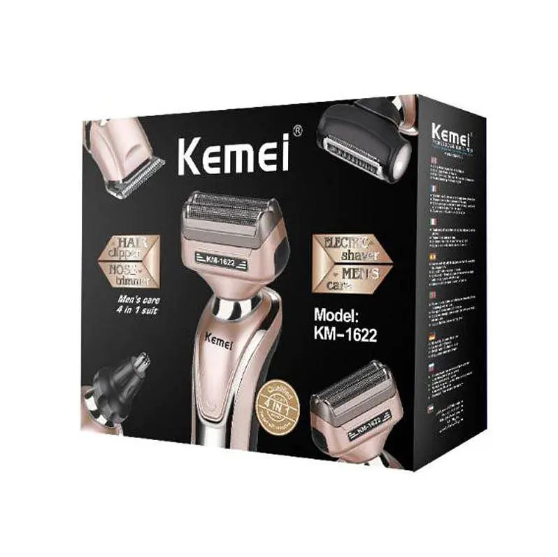 Електробритва Kemei KM-1622 4в1 акумуляторна 3W Gold (3_01526) - фото 4