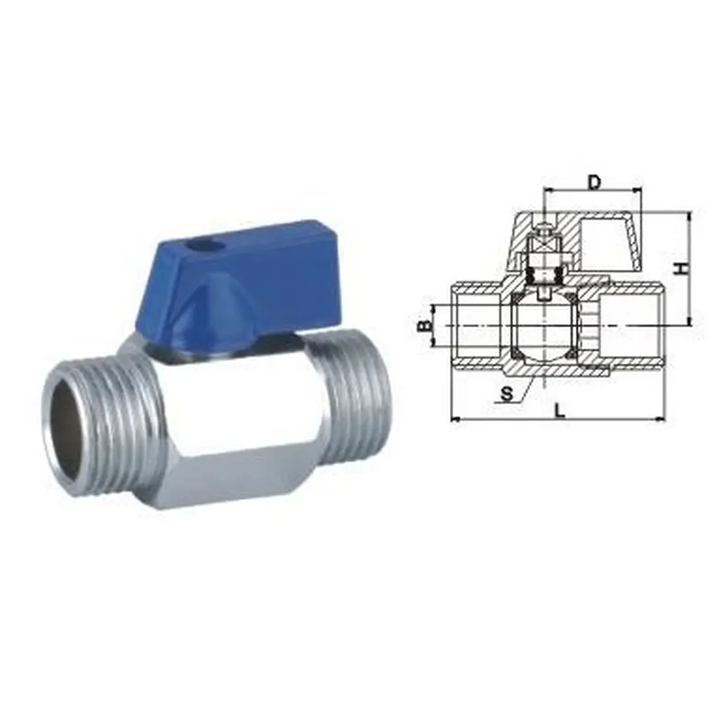 Кран кульовий міні Solomon 1/2″ ЗЗ NV-3161 - фото 4
