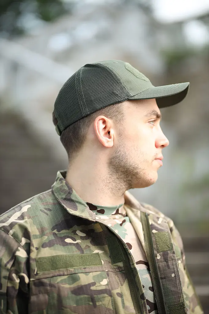 Бейсболка тактична Punisher Rip-Stop Olive - фото 5