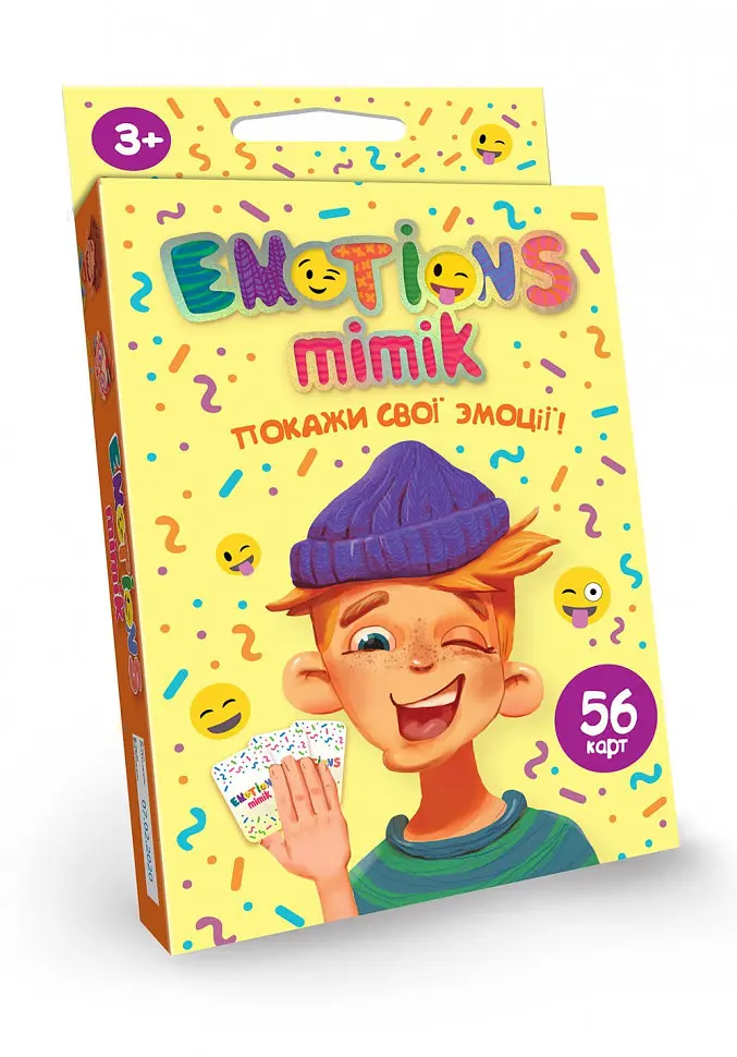 Карткова гра "Emotions Mimik" EM-01-01U укр. мовою