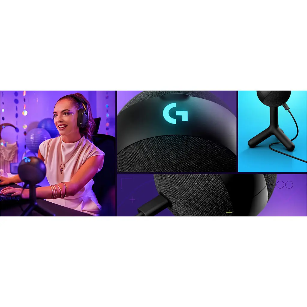Мікрофон Logitech G Yeti Orb RGB Gaming Mic with Lightsync Black (988-000551) - фото 11