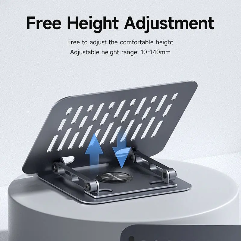Підставка для ноутбука Hagibis Aluminium Ajustable Laptop Stand Grey (NBS04) [162341] - фото 4