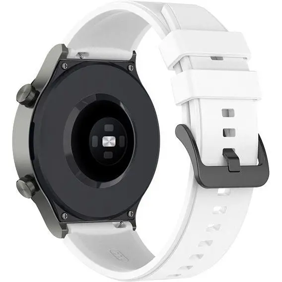 Ремешок для Samsung Galaxy Watch 4 40mm - белый ширина крепления 20мм силикон Watchbands GT (W27-4WB39441171) - фото 1