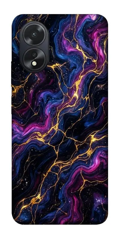TPU чохол Demsky Purple space marble для Oppo A38