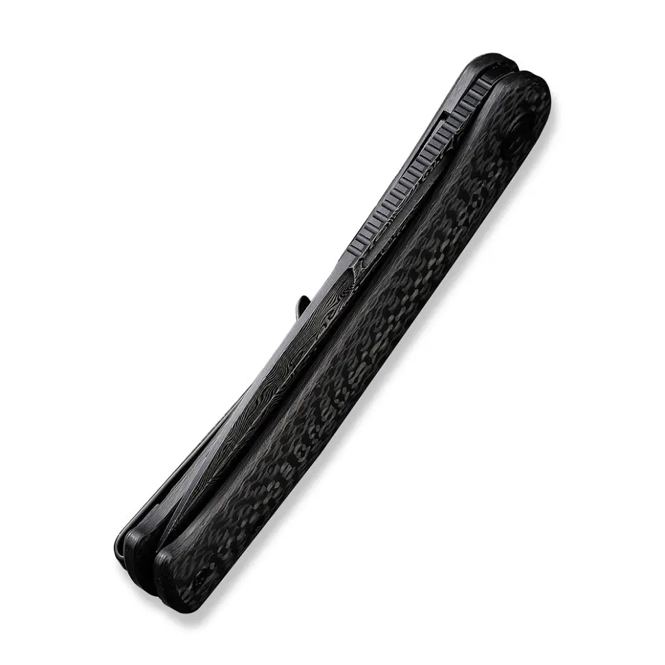 Ніж складаний туристичний Civivi Caetus Flipper, (8.8 см) Damascus/карбоновий Fiber - фото 6