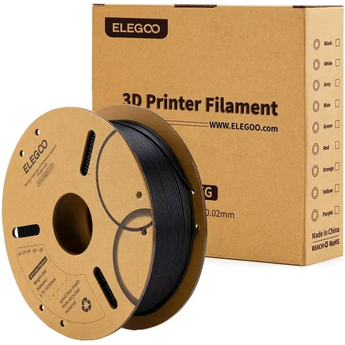 Пластик (Filament) ELEGOO PLA 1кг, 1.75мм, чорний - фото 2