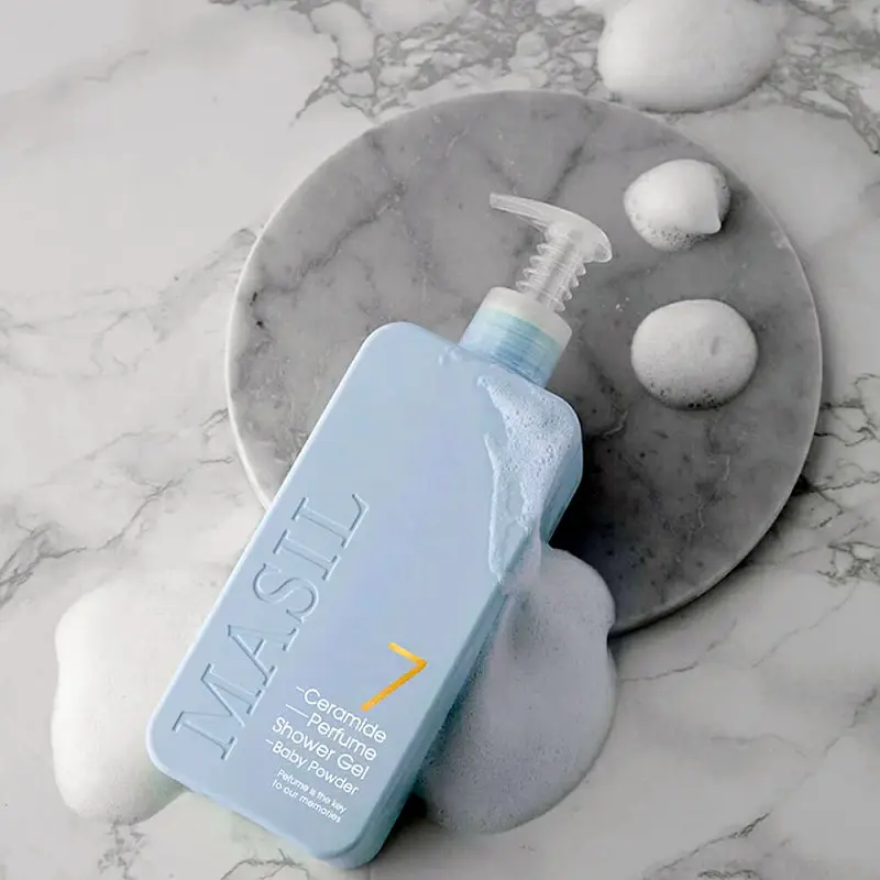 Гель для душу 7 Ceramide Perfume Shower Gel Baby Powder Masil 300 мл - фото 2