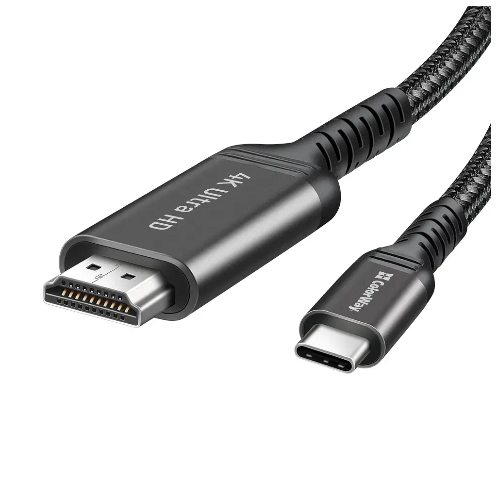Кабель мультимедійний USB-C to HDMI M 2.0m 4K60Hz black ColorWay (CW-CBCHD077-BK) - фото 3