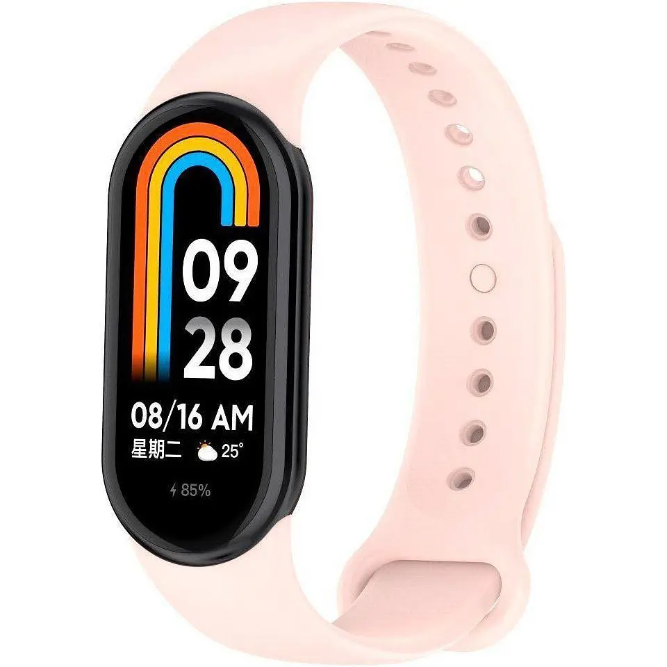 Ремінець для фітнес-браслету Xiaomi Smart Band 8 / 9 / 10 Soft Touch Pink [84633] - фото 4