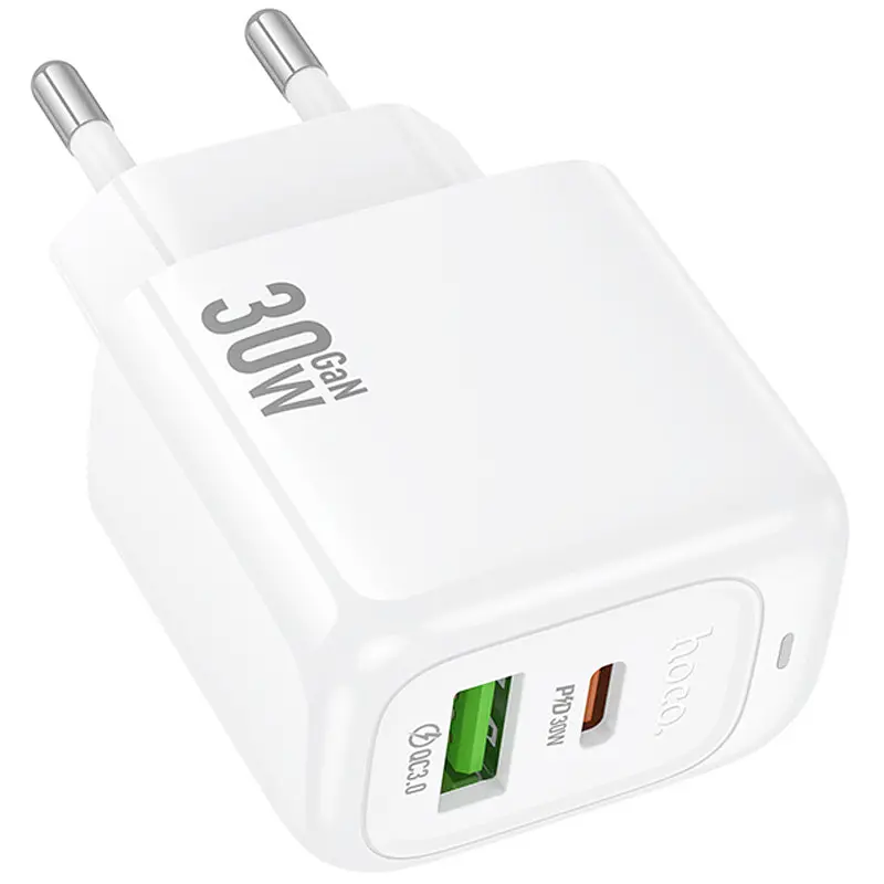 МЗП Hoco CS55A Surplus PD30W+QC3.0 (1USB-A/1C) White - фото 3