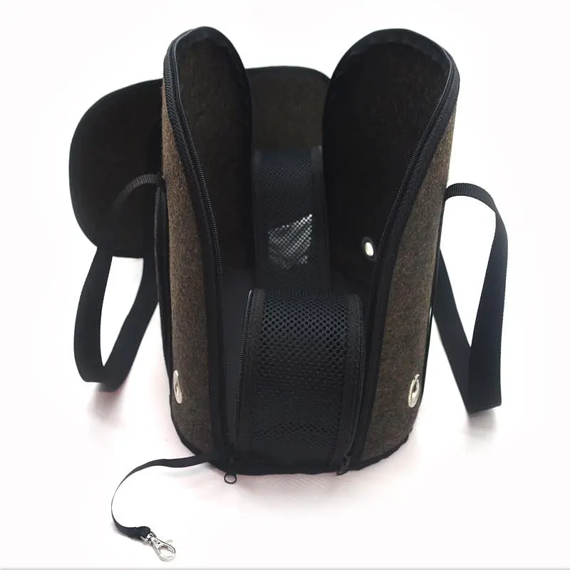 Сумка переноска Zoo-hunt Остин для кошек и малых пород собак №1 23х40х31 см коричневая - фото 3