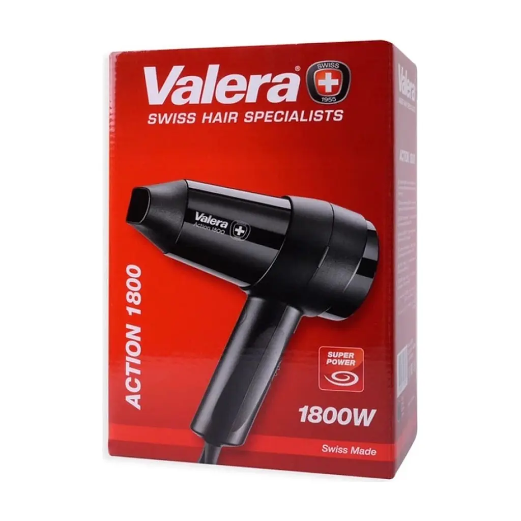 Фен Valera Action 1800 Swiss Cross (542.08 BLACK) - фото 3