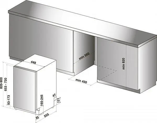Посудомоечная машина Indesit DSIC3M19 - фото 4