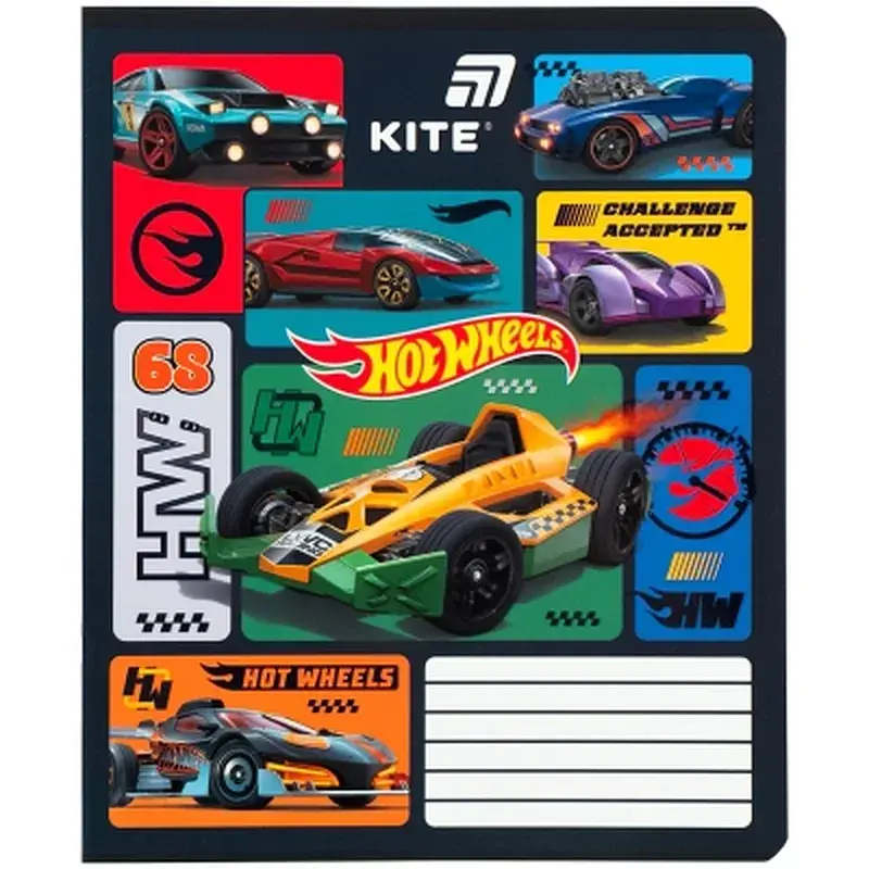 Зошит Kite Hot Wheels, 12 аркушів, лінія (HW26-234) - фото 5