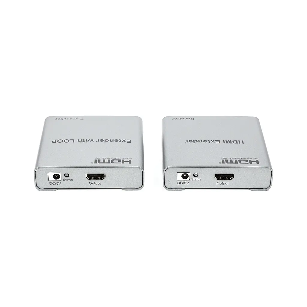 Адаптер HDMI 4K/30hz, up to 100m via CAT5E/6, loop-out (HDES12-LOOP) PowerPlant (CA912964) - фото 3