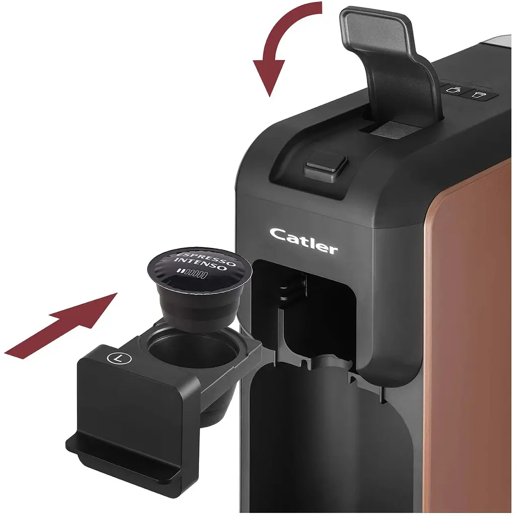 Кавоварка капсульна Catler Porto 0.8 л чорно-мідна - фото 9