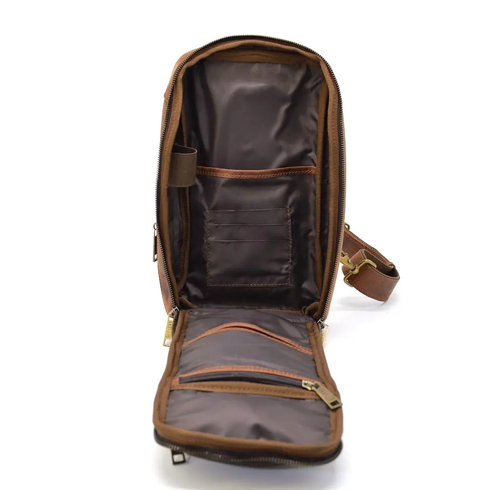 Чоловічий шкіряний рюкзак TARWA 34х19х7 см sum0026182 - фото 2