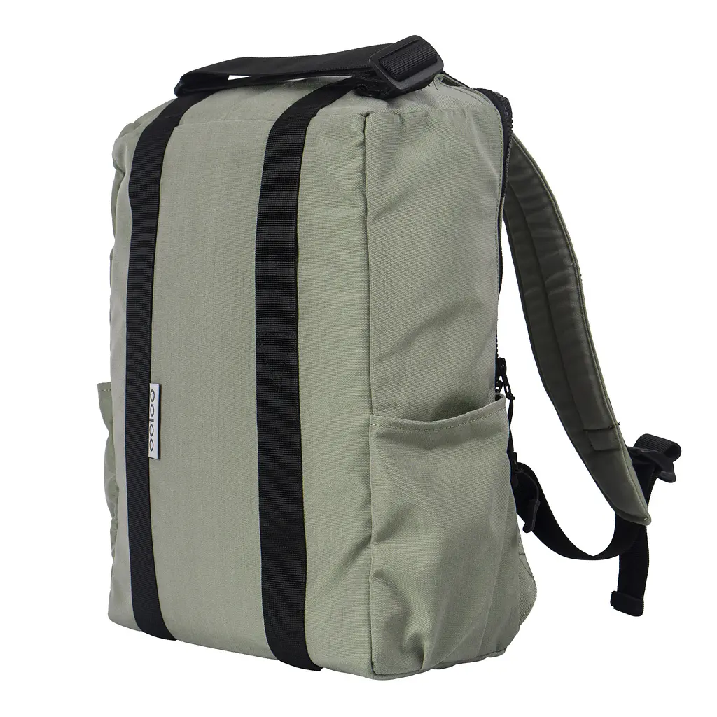 Рюкзак-антикрадій OOLOO Кенгуру mini 40x30x12 см,  оливковий 631/414 - фото 3