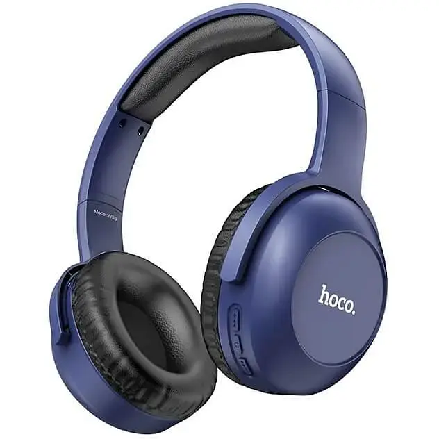 Навушники бездротові повнорозмірні Hoco Art sount BT headset W33 сині - фото 2