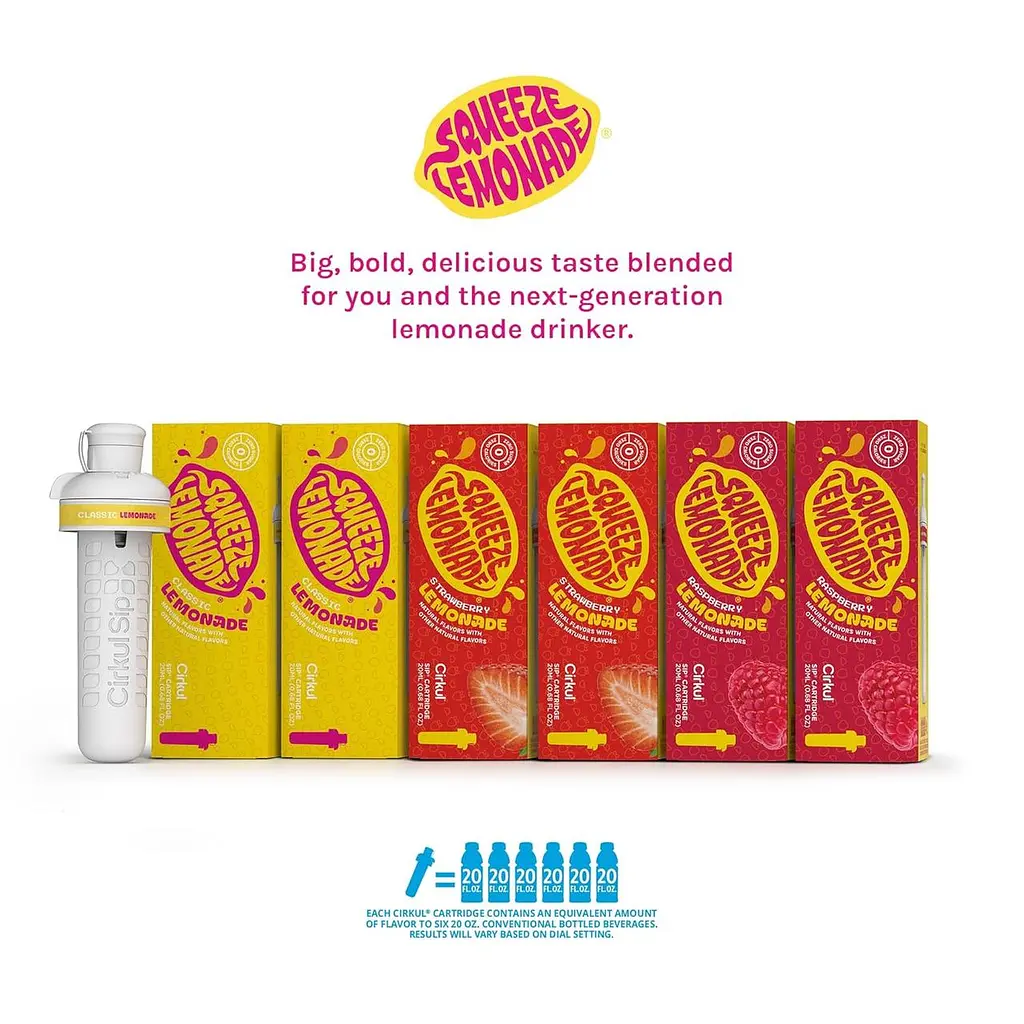 Набір картриджів для напоїв Cirkul Squeeze Lemonade Flavor Cartridge Variety Pack 6 шт - фото 6