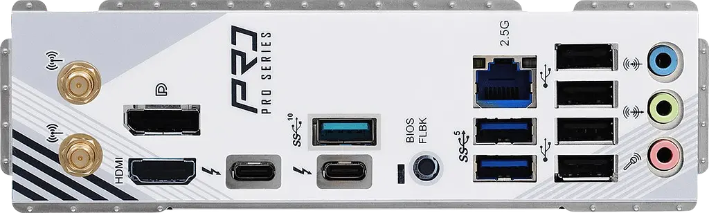 Материнська плата ASRock Z890 Pro RS Wi-Fi White LGA 1851 (Z890 PRO RS WIFI WHITE) - фото 3