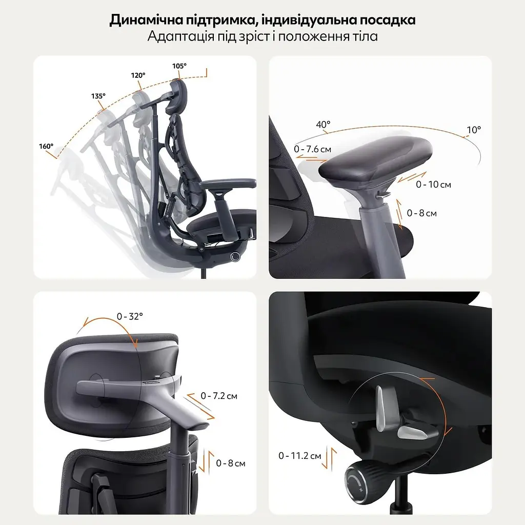Ігрове крісло LiberNovo Omni Midnight Black (CP-GW-0000015-00-01) - фото 10