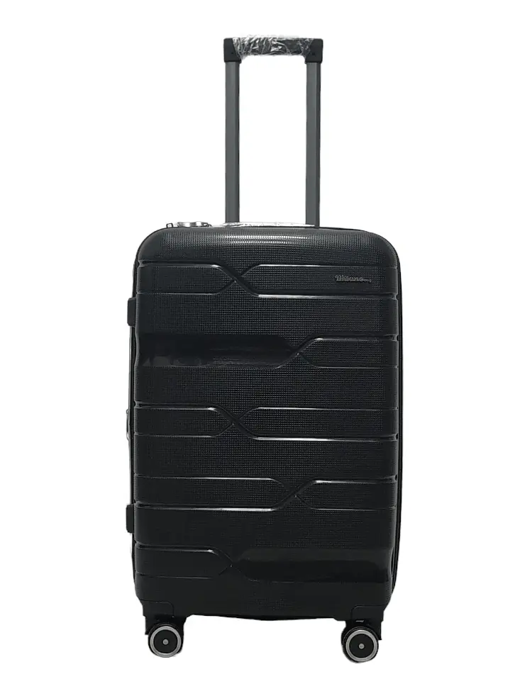 Валіза середня M поліпропілен Milano bag 0306 65×42×28см 56л Чорний