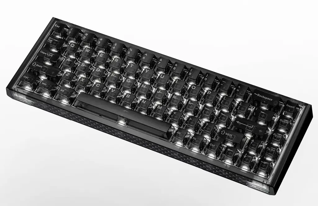Клавіатура DAREU COOL 68 (8000 Hz / Rapid Trigger) Black Transparent (KB-COOL68-IBK) - фото 2